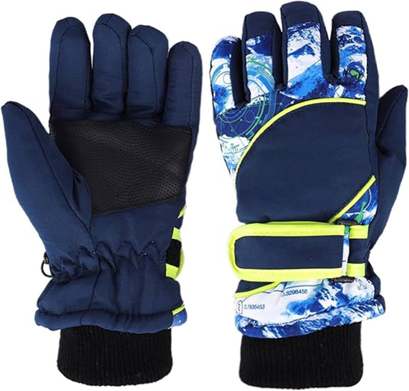 UTOWO Kids Winter Cold Weather Ski Gloves Boy-Girl Warm Windproof Snow Gloves for Snowboarding Sledding Cycling Toddler 3-6T - Image 1